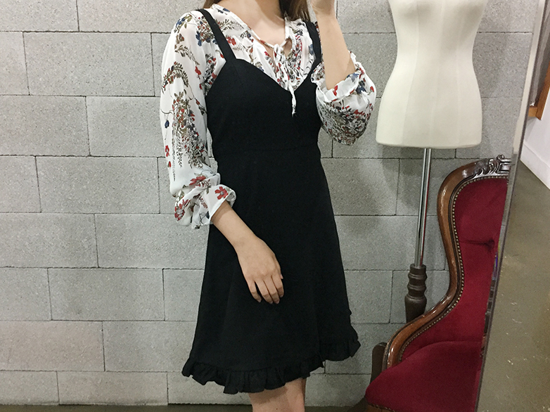 NEW FASHION LADY GIRL Blouse Flower Chiffon Autumn