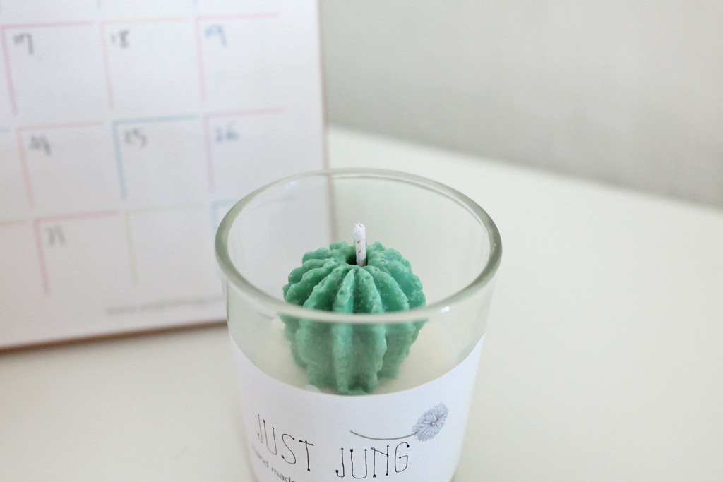 NEW CANDLE Mini Cactus Soy Candle Desk Interior Cu