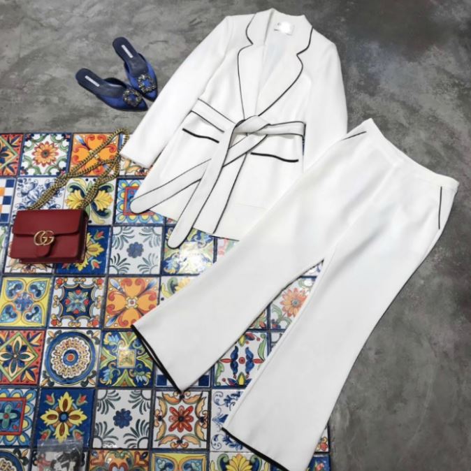 Serups are steamed first! French Suit Set 2color D