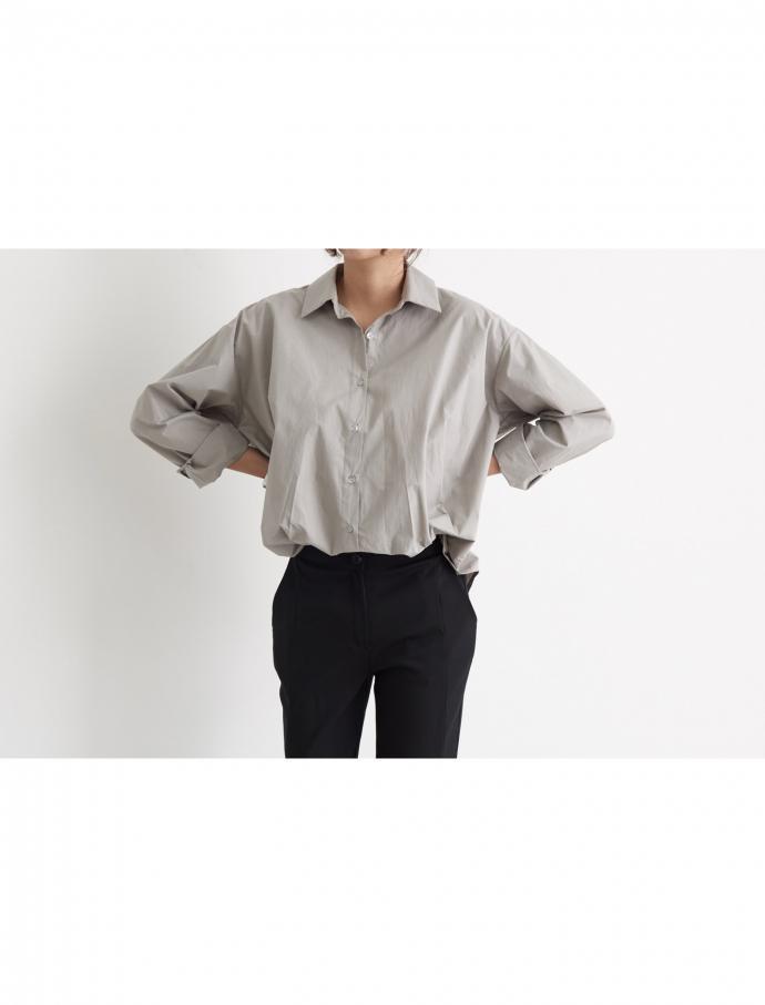 Feminine pin tuck long sleeve shirt Modern look bl