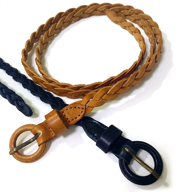 Prevent allergy leather jeans leather belt twist l