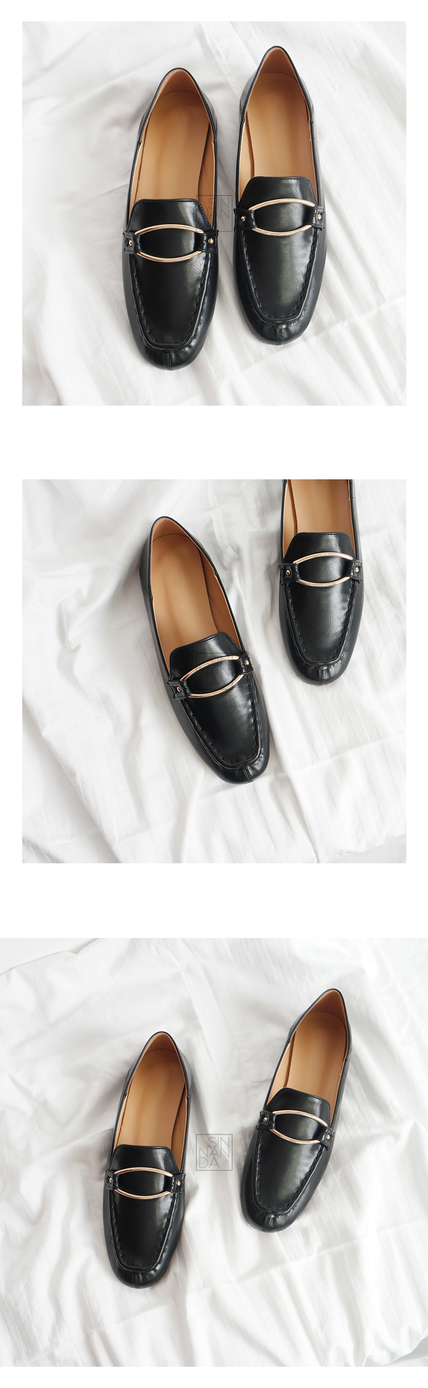 New Awesome Classic Wide Ring Stitch Loafers Women