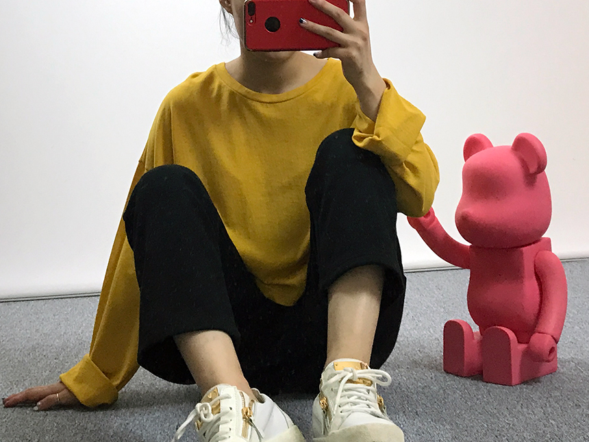 Plain 8800 Basic Crop Long Sleeve Tee 6color Holly