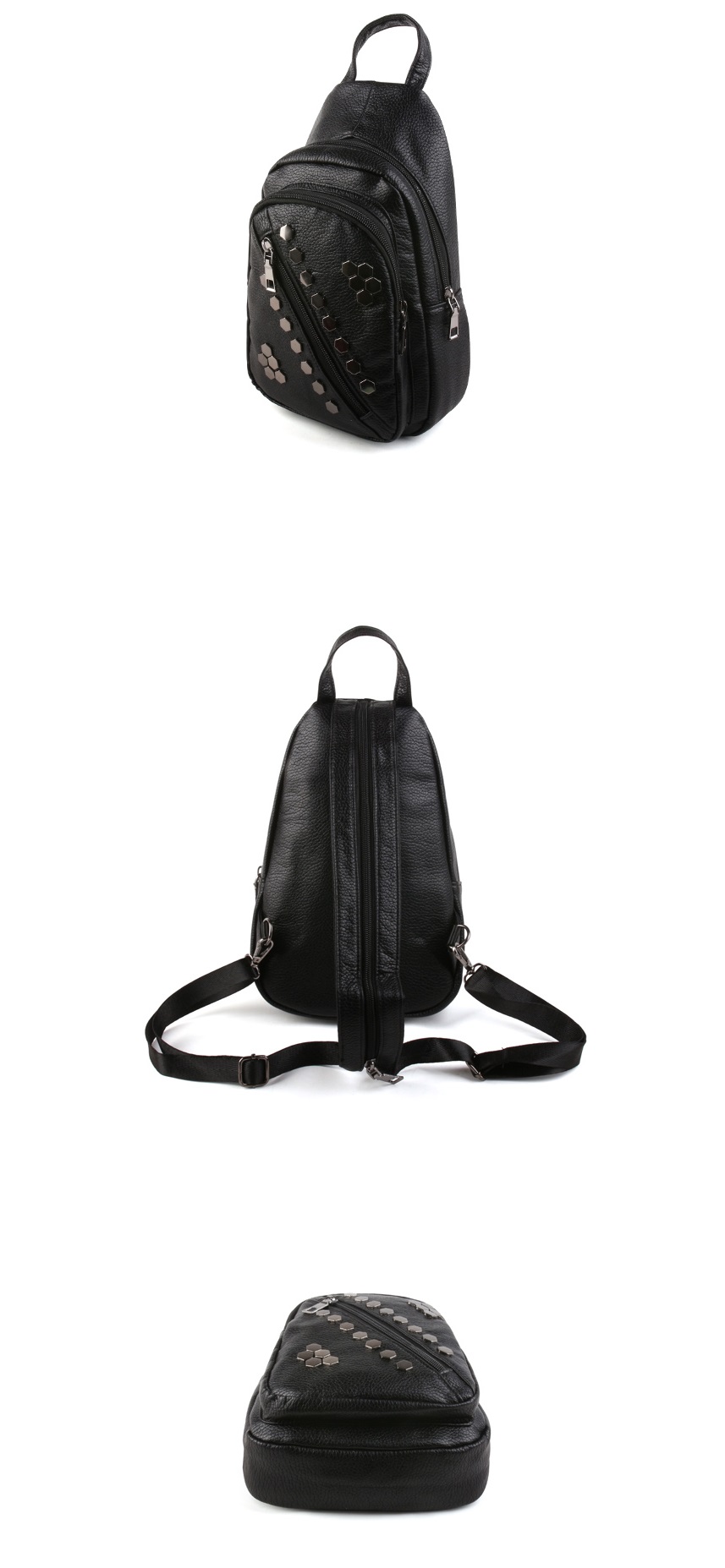 New Casual Two Way Messenger Bag Backpack Rider Ba