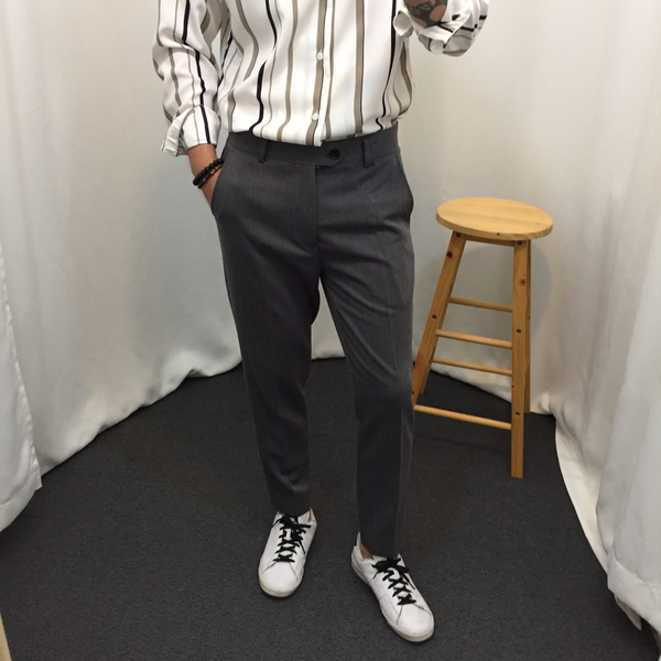 New Men's Pants Slim Fit Slacks Men's Pants 