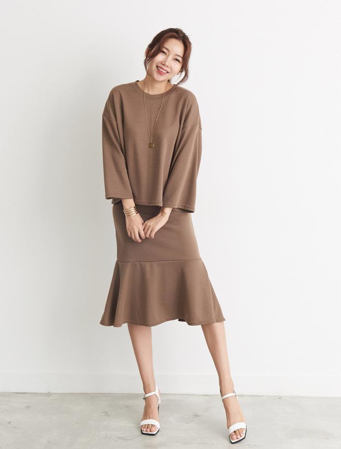 Autumn flare skirt two-piece set SET KODI women do