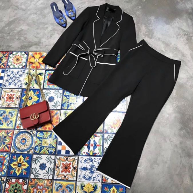 Serups are steamed first! French Suit Set 2color D