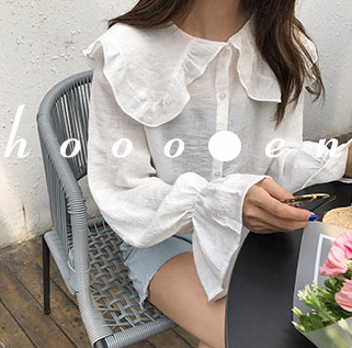 Women Blouses Sleeveless ruffle black white check 