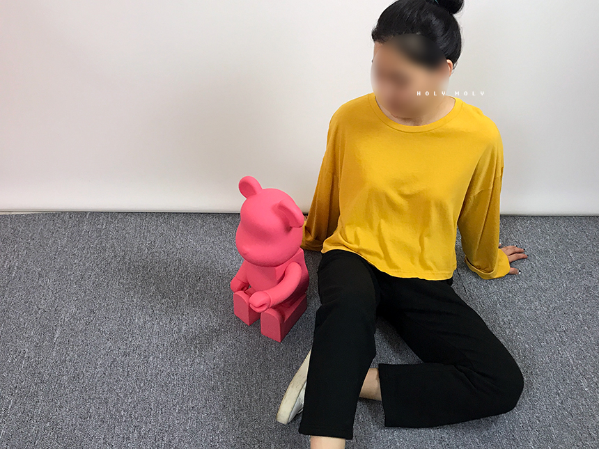 Plain 8800 Basic Crop Long Sleeve Tee 6color Holly