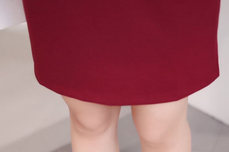 B10156 Autumn Chiffon Dress Elegant One Piece Work