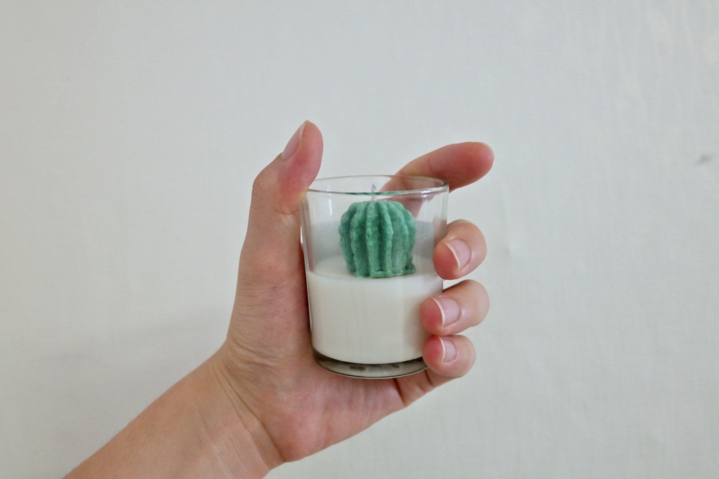 NEW CANDLE Mini Cactus Soy Candle Desk Interior Cu