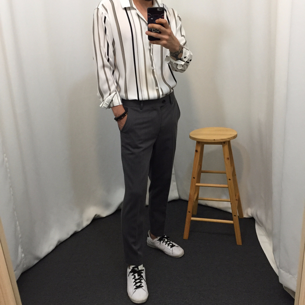 New Men's Pants Slim Fit Slacks Men's Pants 