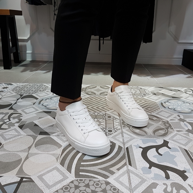 Men Height Shoes Men's White High-end Modern Sn