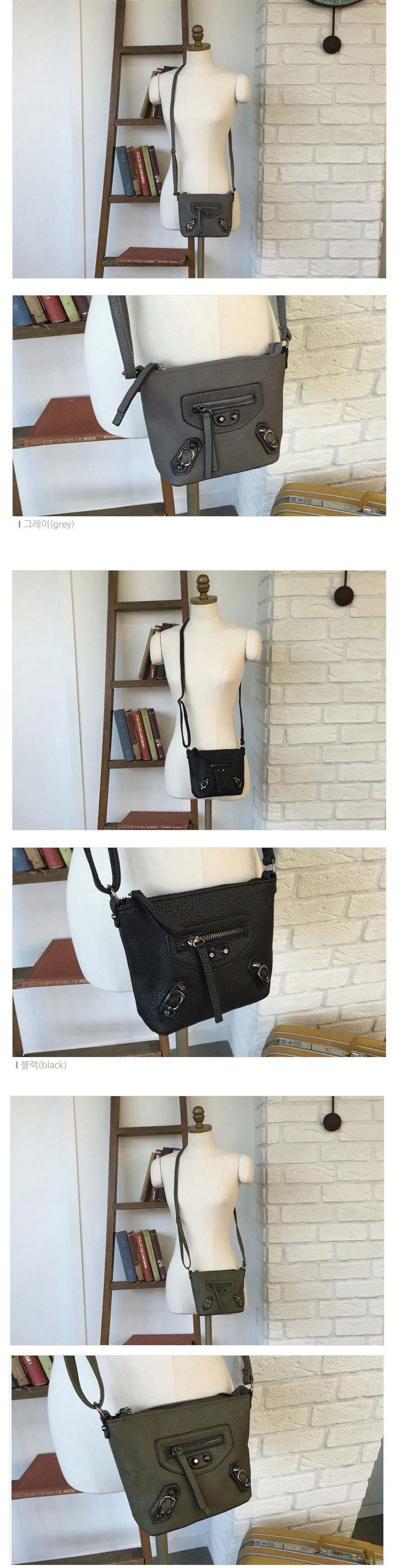 New motor mini cross back mood Retro casual coordi