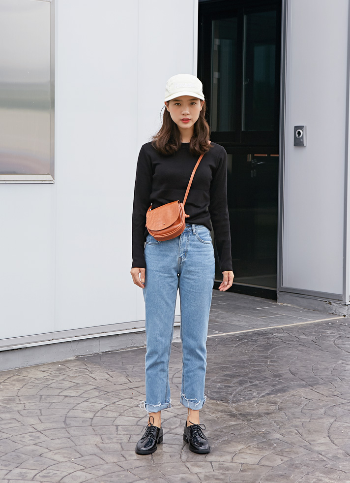 New Cracked Leather Mini Crossover Teenage Women D