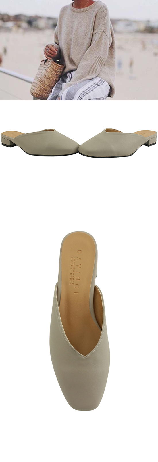 New Square Toboppermul Slippers 30s Women's Fev