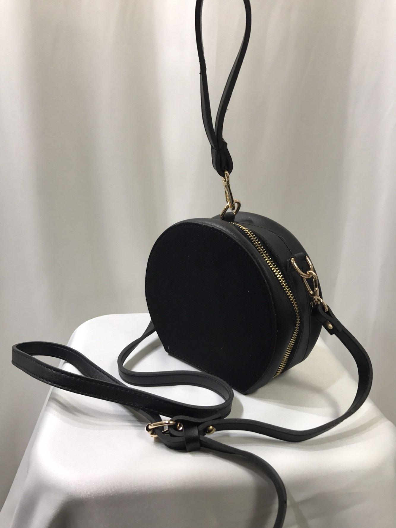 New Tambourine Round Mini Cross Back Clutch Back T