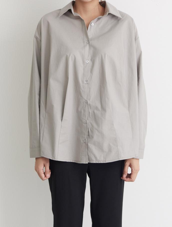 Feminine pin tuck long sleeve shirt Modern look bl
