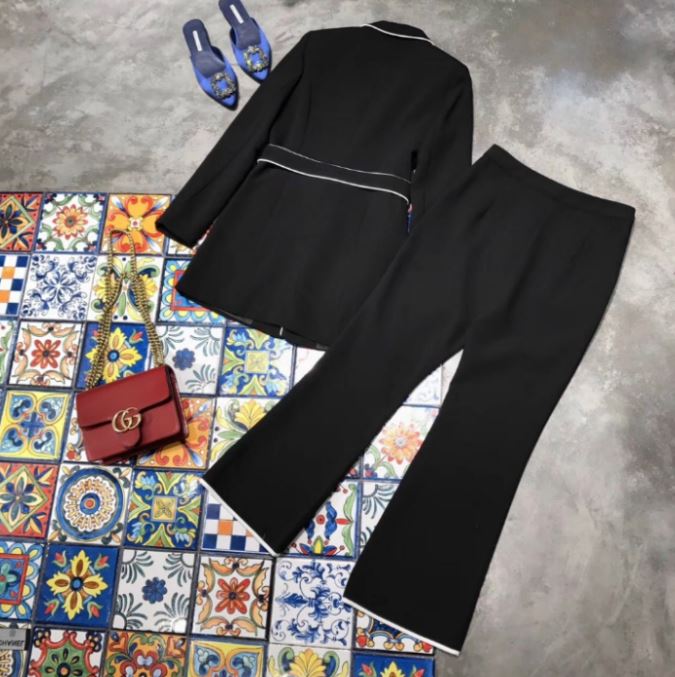 Serups are steamed first! French Suit Set 2color D