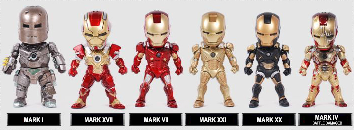 Ironman Avengers figure set car interior decoratio