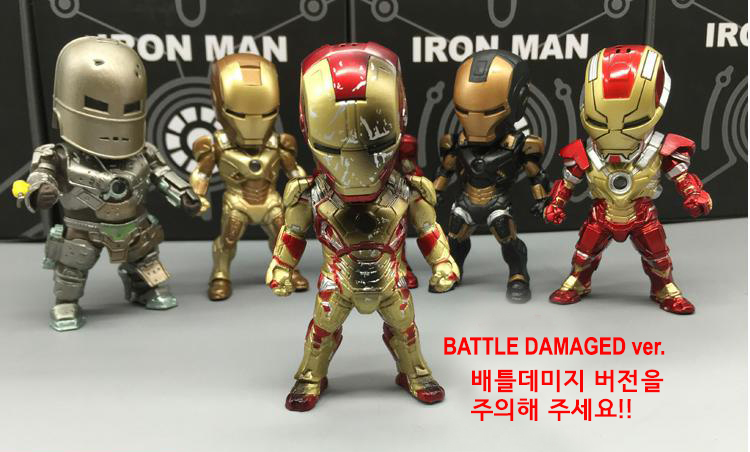 Ironman Avengers figure set car interior decoratio
