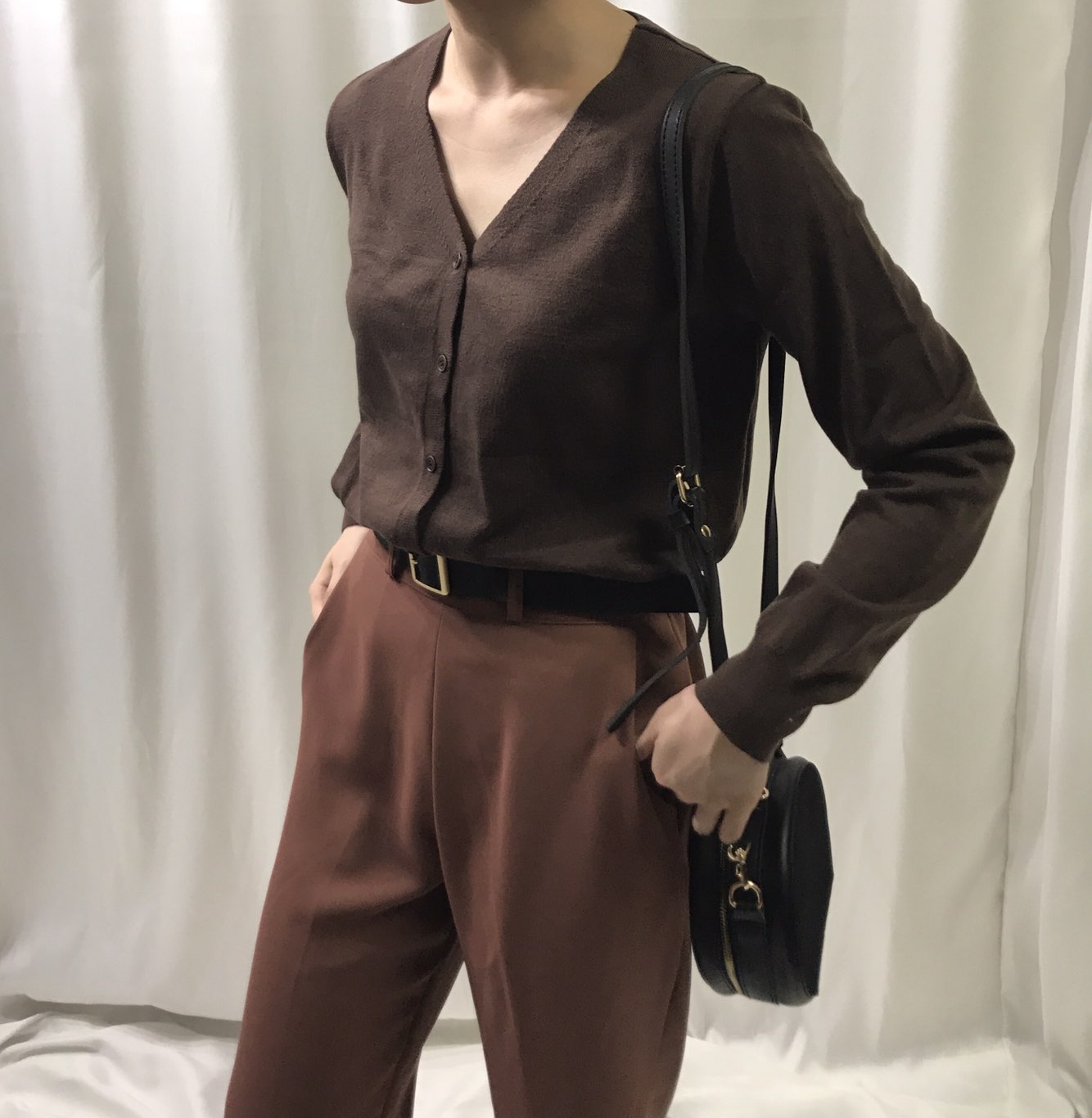 New Tambourine Round Mini Cross Back Clutch Back T