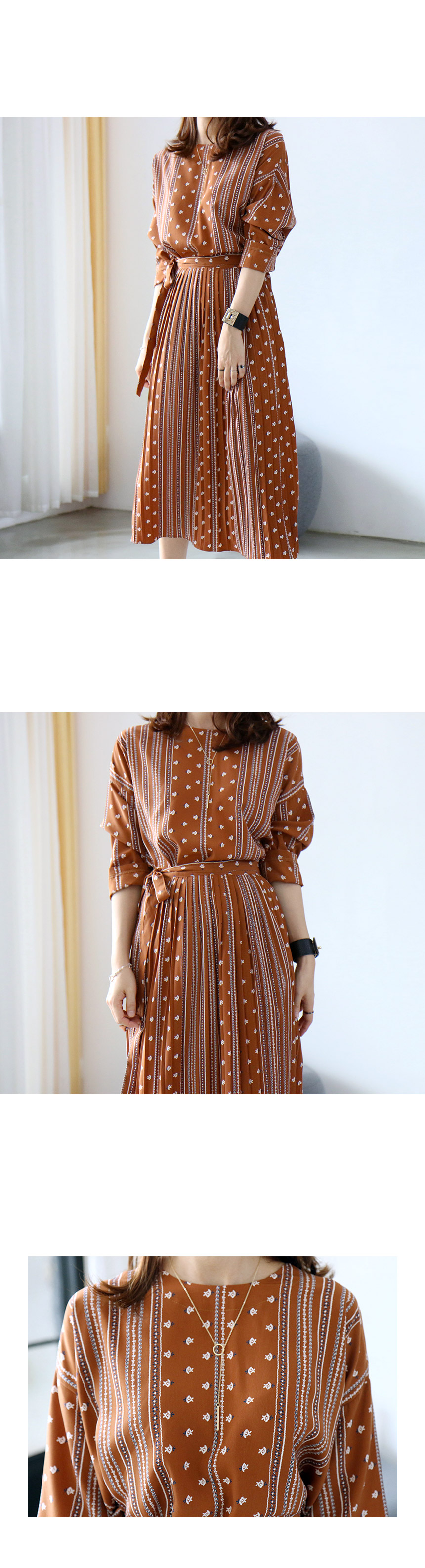 Pretty pleated wrinkled lap skirt Autumn-colored d