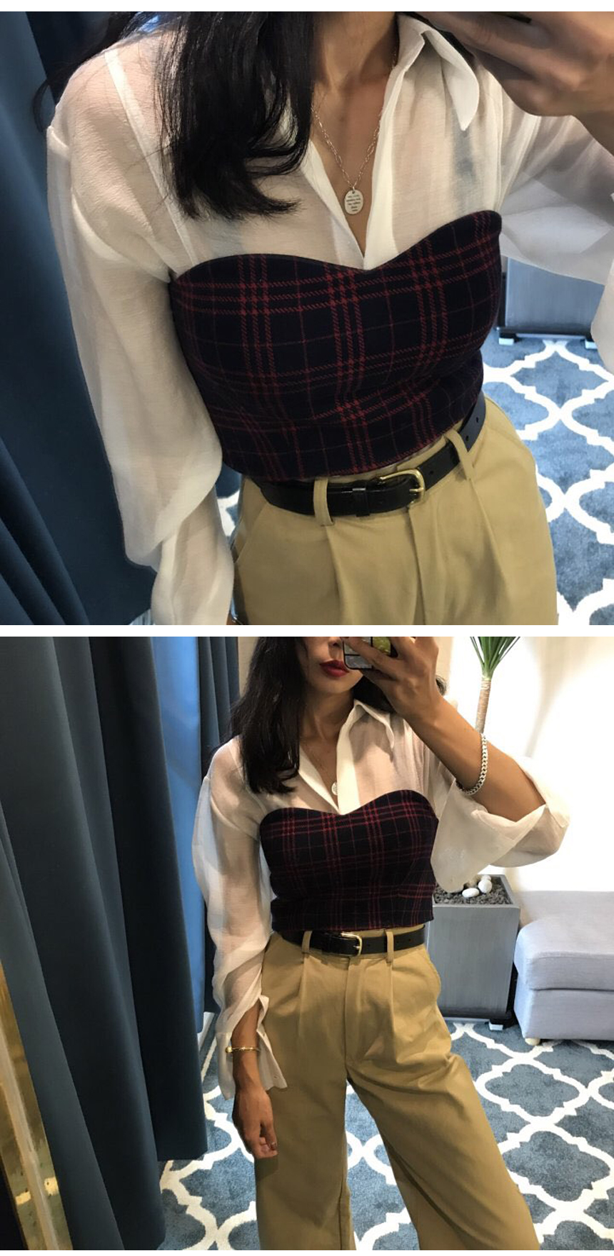 KEY small shopping mall layered nashi crop club lo