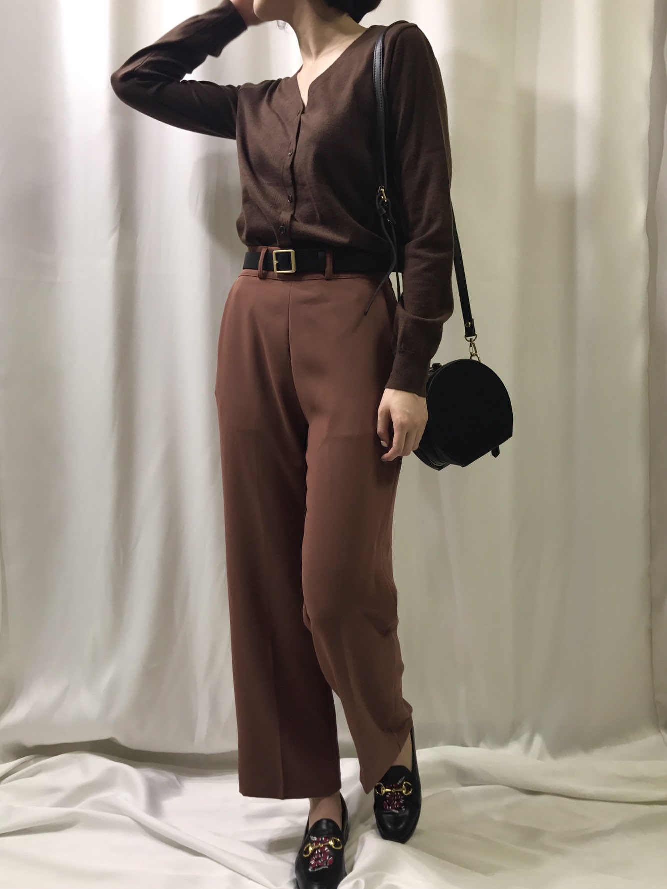 New Tambourine Round Mini Cross Back Clutch Back T