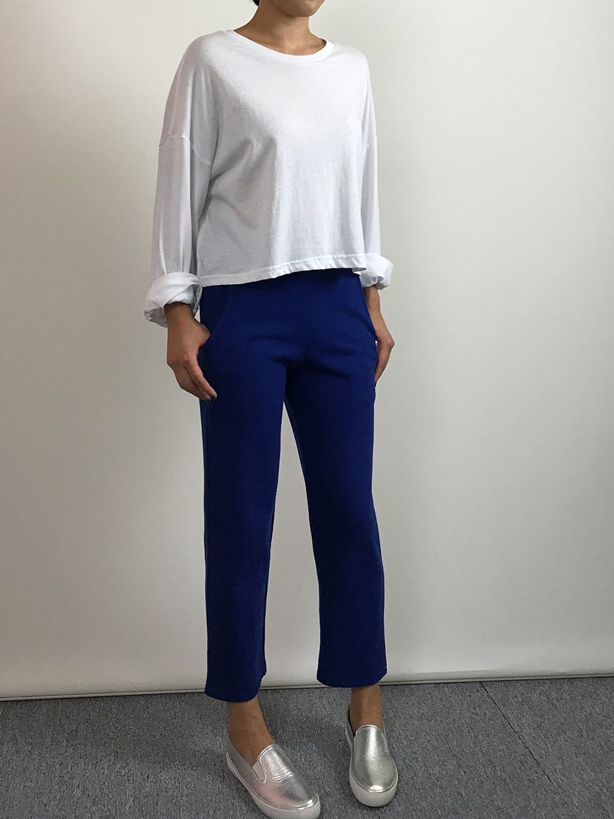 Plain 8800 Basic Crop Long Sleeve Tee 6color Holly