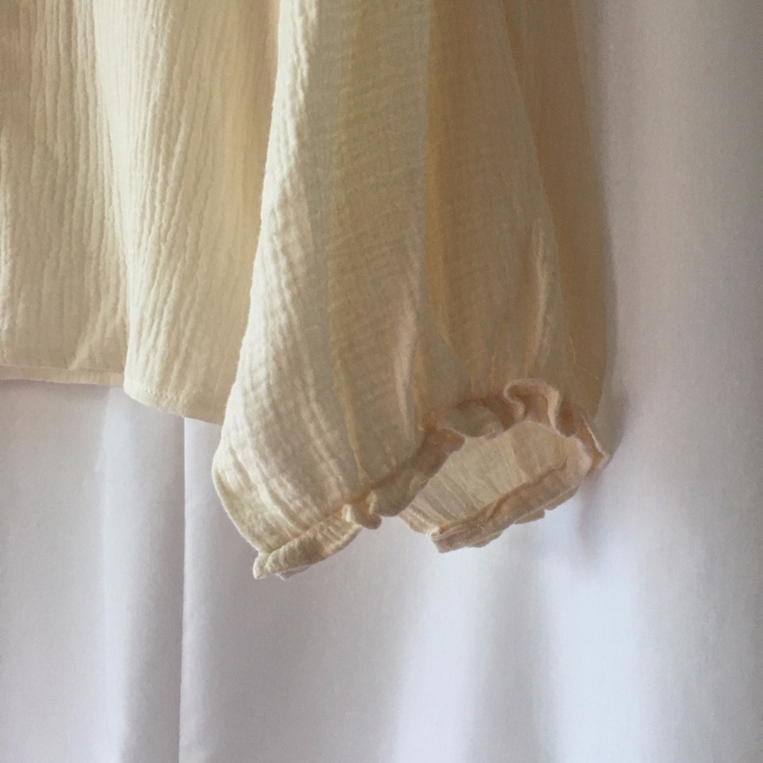 NEW FASHION LADY GIRL Blouse Fall lace ruffle puff