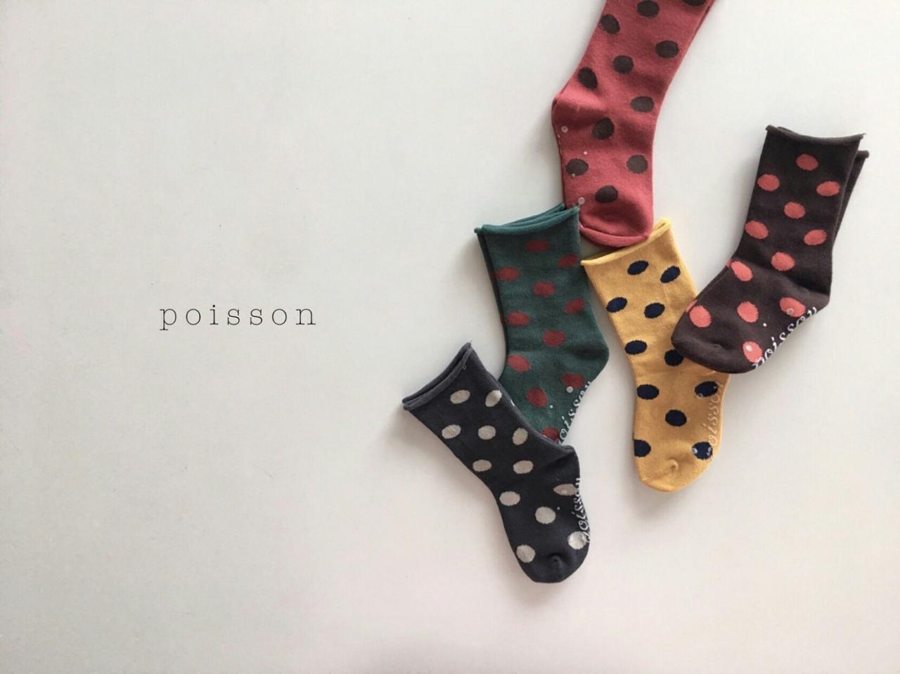 North European Fall Autumn Child South Girl Poa Dot Socks Infant Socks Baby Set Children's House
