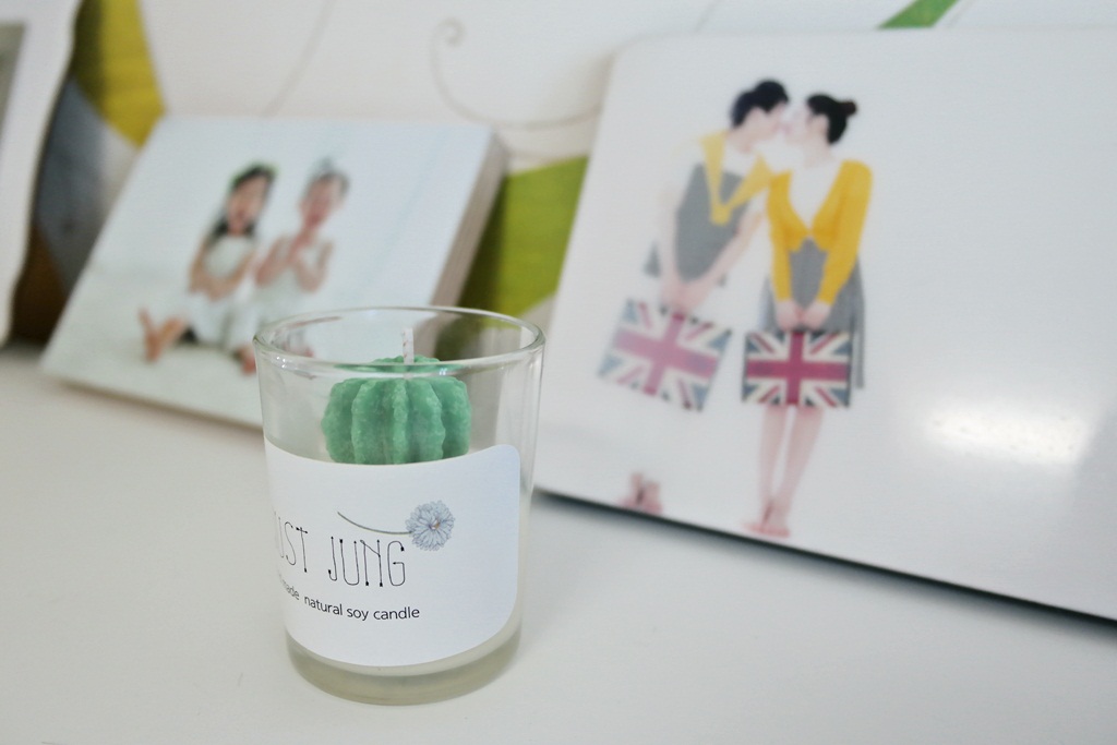 NEW CANDLE Mini Cactus Soy Candle Desk Interior Cu