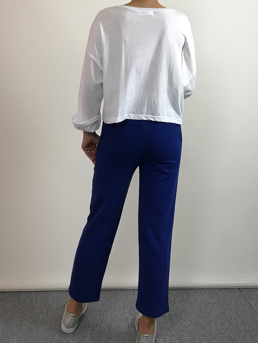 Plain 8800 Basic Crop Long Sleeve Tee 6color Holly