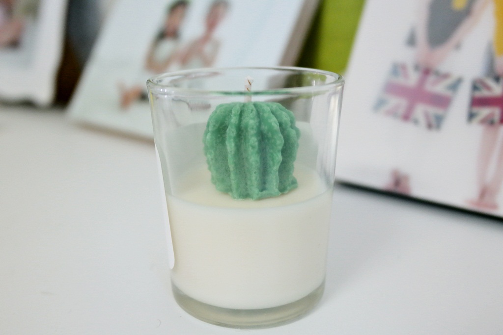 NEW CANDLE Mini Cactus Soy Candle Desk Interior Cu