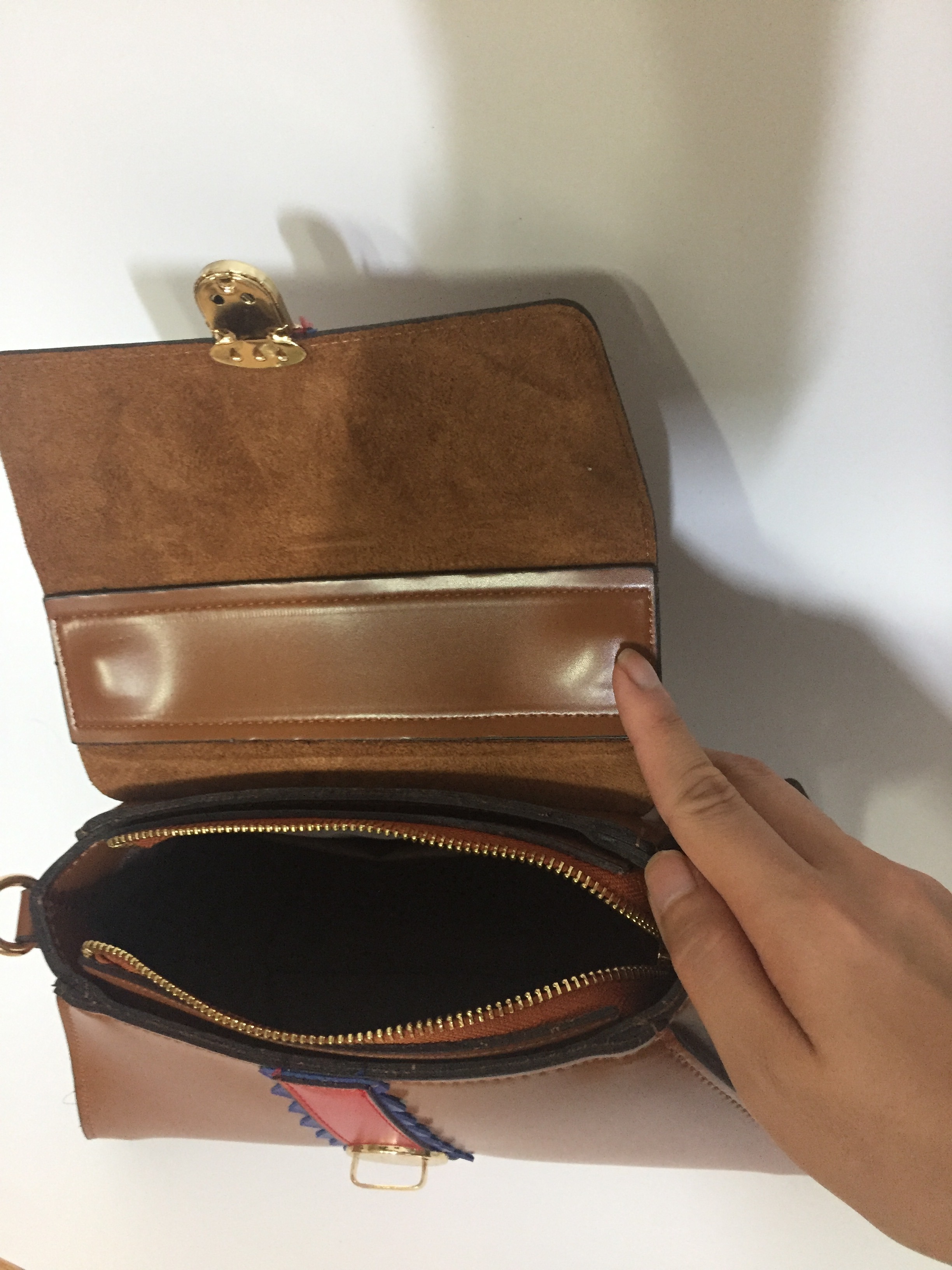 New Camel mini tote bag compelling bag Autumn vint