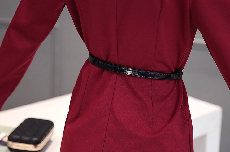 B10156 Autumn Chiffon Dress Elegant One Piece Work