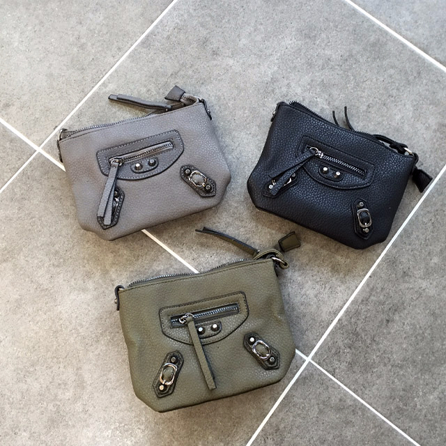 New motor mini cross back mood Retro casual coordi