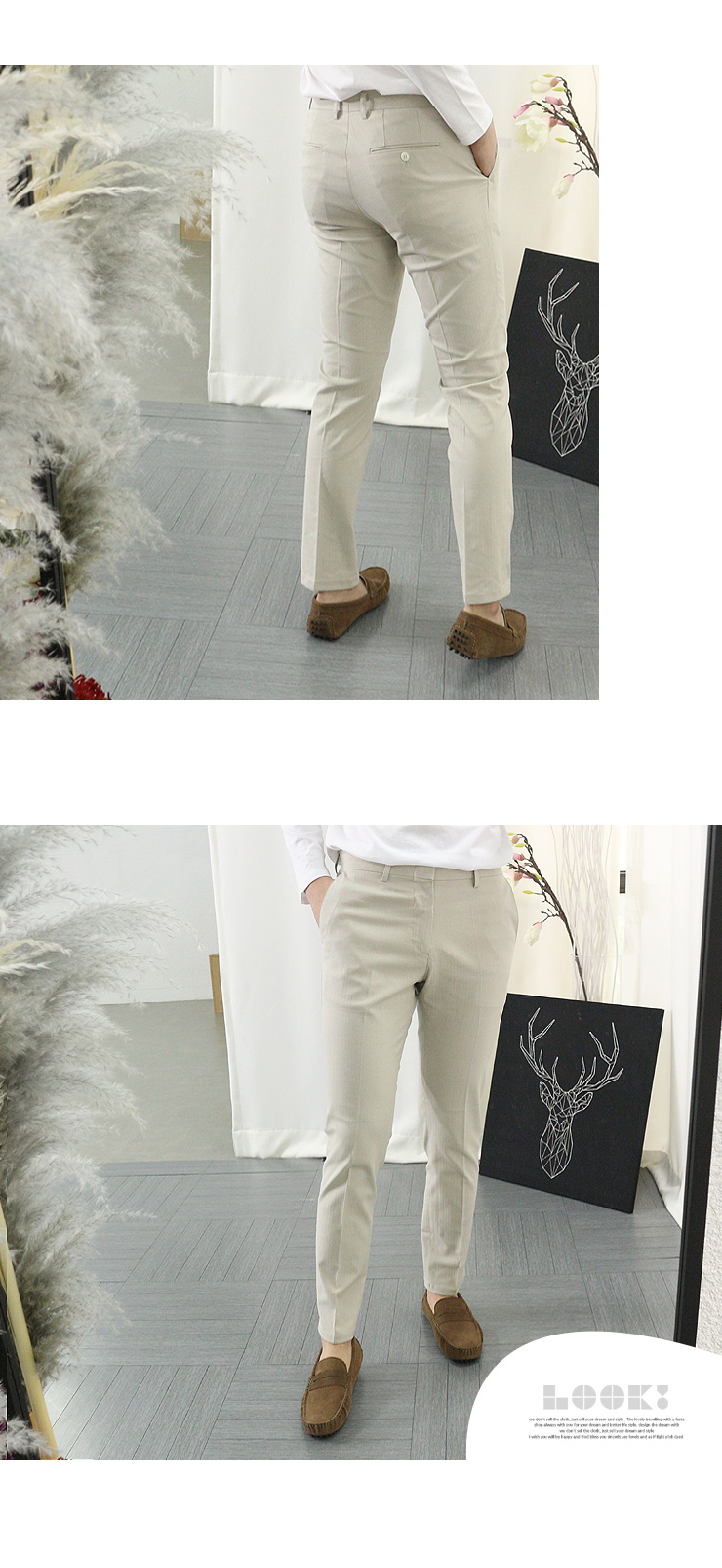 New Men's Pants Herringbone Men Slacks Men's