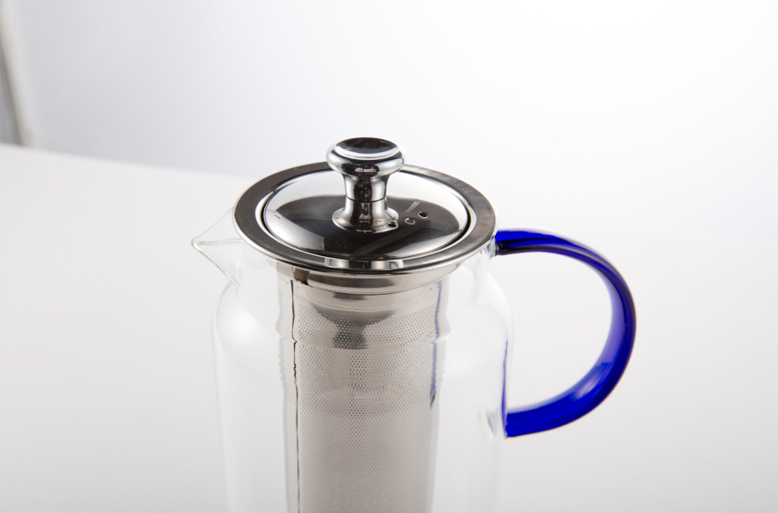 Italian heat-resistant glass tea pot teapot green 