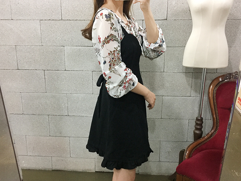 NEW FASHION LADY GIRL Blouse Flower Chiffon Autumn