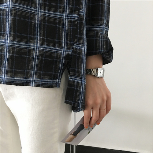 Feminine Check Shirt _2 Color ❤ ⃛ On-going Moment 