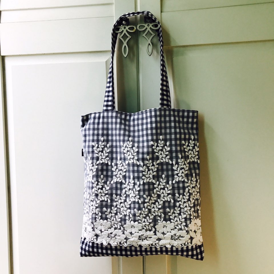 Flower embroidery lace Eco bag 3color 20 lender ba