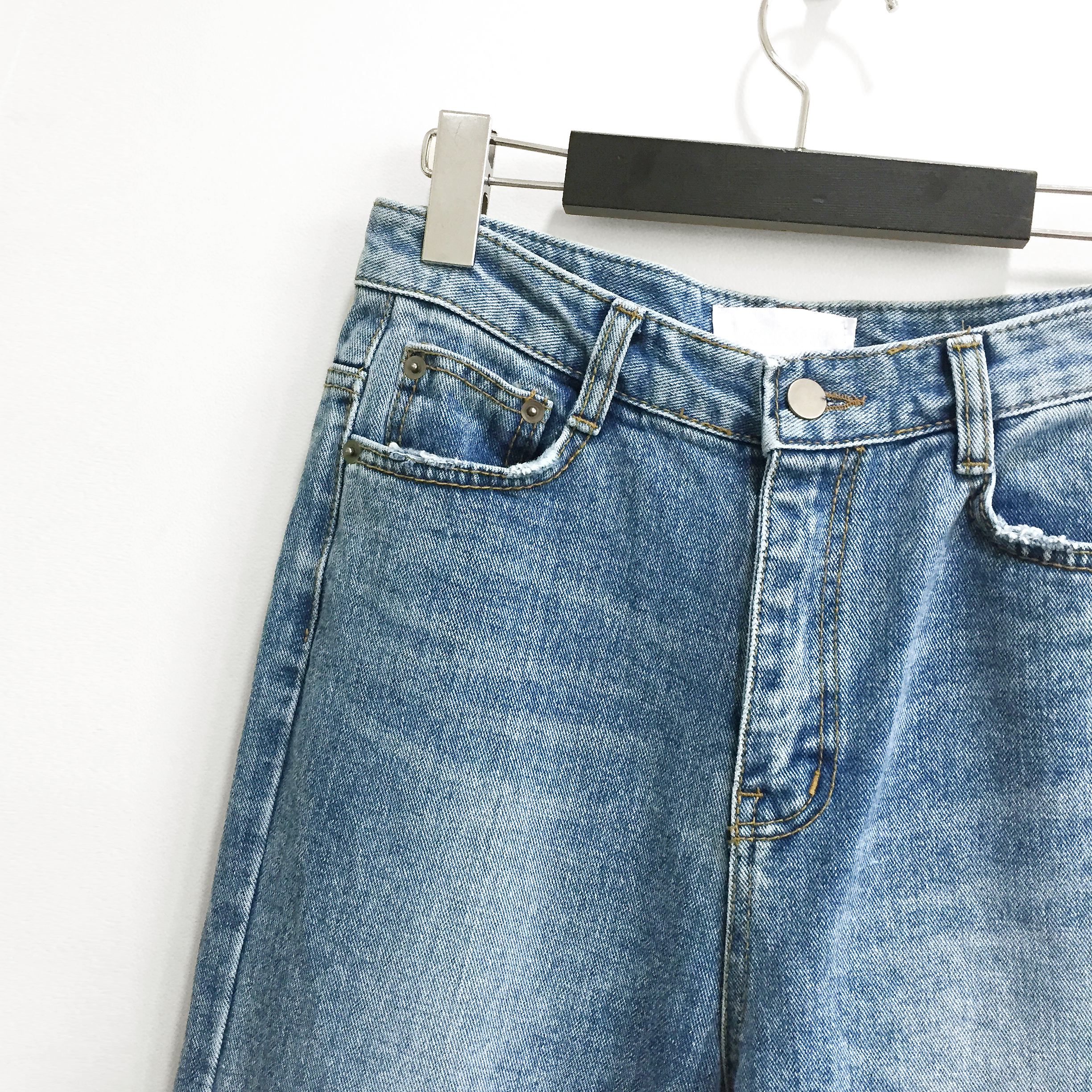 Women Jeans Pants High-waisted Fit Long Denim Pant