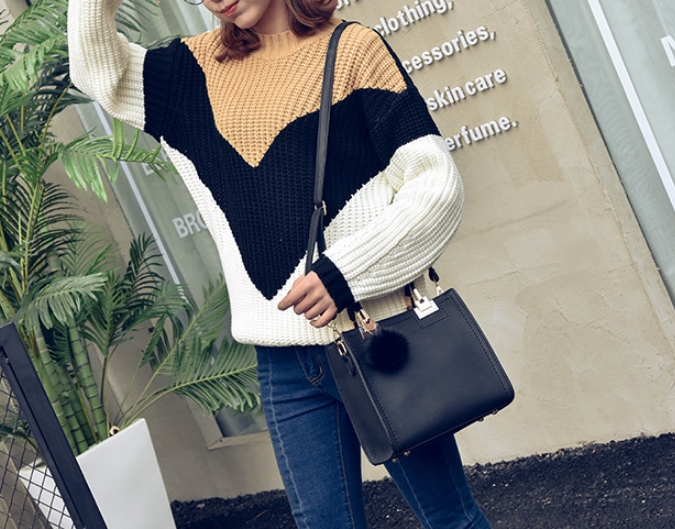 New Fur Decoration Cross Mini Handbag Women Bags W