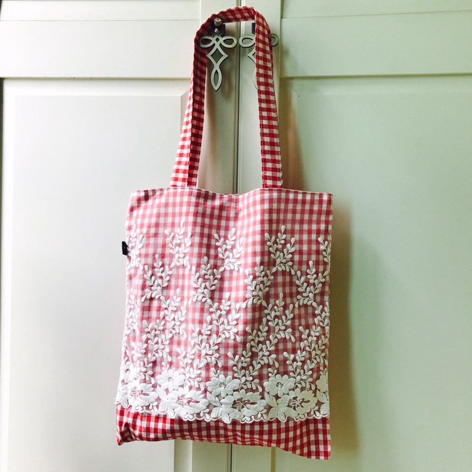 Flower embroidery lace Eco bag 3color 20 lender ba