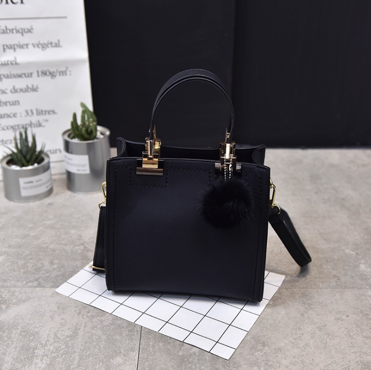 New Fur Decoration Cross Mini Handbag Women Bags W