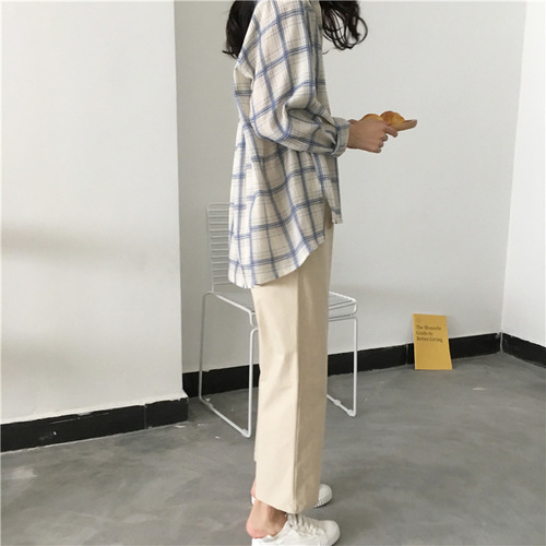 Feminine Check Shirt _2 Color ❤ ⃛ On-going Moment 