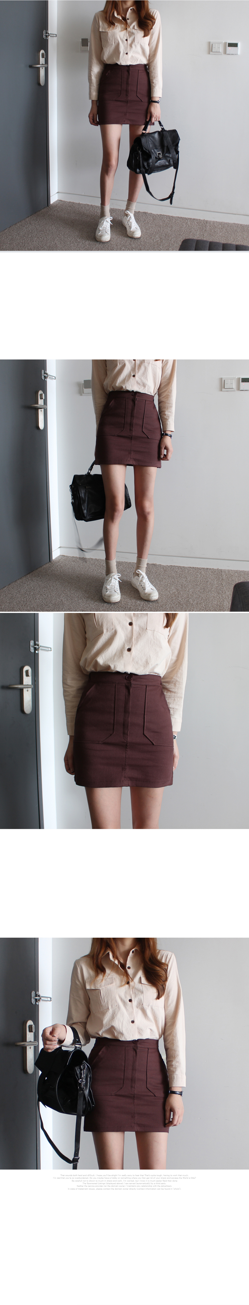 Fall to Pocket Cotton Shirt Southern Brown Women&#