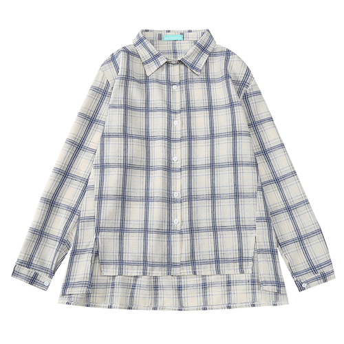 Feminine Check Shirt _2 Color ❤ ⃛ On-going Moment 